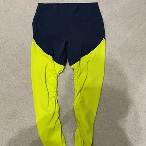 Neon yellow parallel luxe hi rise 7/8 24” leggings